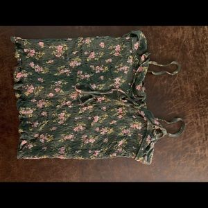 American eagle tank top with tie in front